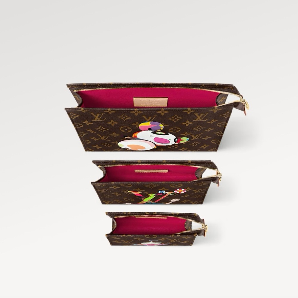 🎉🎉SOLD🎉🎉New LOUIS VUITTON x TAKASHI MURAKAMI 2025 LARGE Toiletry Pouch - Picture 11 of 11